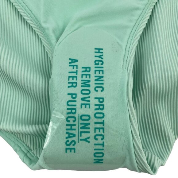 CALIA by Carrie Underwood Brook Green Ribbed Bikini Swim Bottoms Medium - Picture 5 of 6